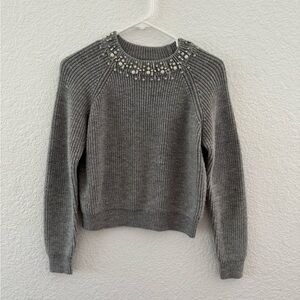 Forever 21 | Sweaters | Gray Sweater With Rhinestones Size Small |